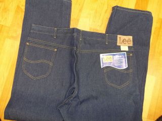 Lee Rider Jeans Rigid dark blue made in USA 46X32 NWT TALON Zipper 70 