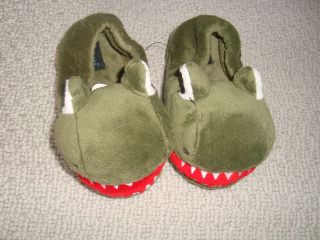 New Boys Cap 3 Capelli New York 3d Dinosaur Slippers Shoes Green 6 7 