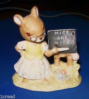 Vintage Mice Are Nice Enesco Mouse Teacher 1976 Tiny Figurine 
