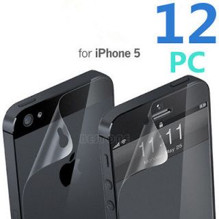 12pcs 6x (Front+Back) Screen Protector Cover Film Guard for Apple 