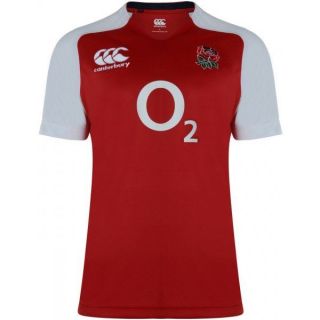 Canterbury England Rugby Union Training Jersey   Red   Mens   Free Uk 
