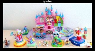 Polly Pocket Disney Magic Kingdom Castle Playset +DUMBO+PETER PAN+TEA 