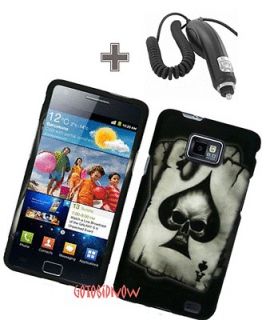   GALAXY S II i777 ACE SKULL SHIELD HARD CASE HOUSING+CAR CHARGER
