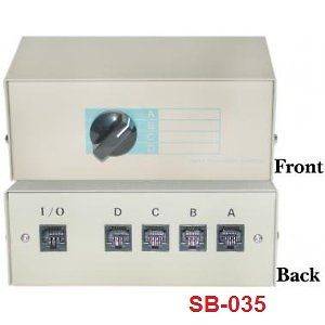 CablesOnline 4 Way RJ45 ABCD Manual Switch Box, SB 035