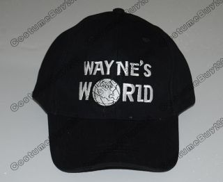 Wayne`s World adjustable Hat Wayne Campbell Black Baseball Cap