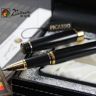 PICASSO 917 EXECUTIVE BLACK AND GOLDEN ROLLER BALL PEN EMOTION OF 