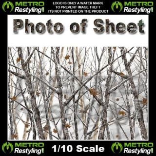 HD SNOW LAND Camouflage Vinyl Wrap Film Sheet 72x48