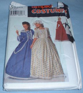 Simplicity 9713 Centennial 18th 19th Century Dress Costume Pattern 