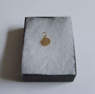 Small 9Ct Gold St Christopher Charm /Pendant Jewellery in Gift Box