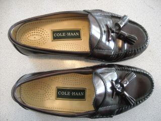 MENS COLE HAAN OXBLOOD LEATHER LOAFERS SHOES US 6 3E