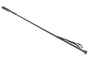 Horse Riding Crop Whip With Strap 26 inches Black Fiberglass Tack 