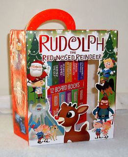 Rudolph the Red Nosed Reindeer Christmas Book Set * Small Hard Books 