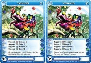 2x CDP 027) YOKKIS Chaotic Super Rare Foil Card & Code RANDOM STATS 