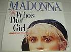 Madonna Whos that girl USA Press RARE promo label 45 rpm w/PS