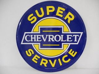 Chevy Service XL 24 Gas Station Dealer Garage Hot Rat Rod Vintage 