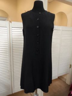 Gorgeous CHLOE Vintage Black Silk Dress Sz 38