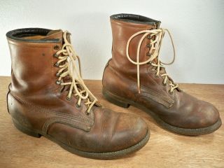 Vintage Chippewa Chukka Sport Work Hunting Mens Leather CORK Boots 10 