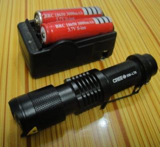   ZOOMABLE CREE XML XM LT6 LED Flashlight Torch Lamp Zoom IN/OUT camp Z7