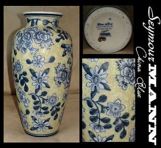 Vintage Seymour Mann China Blue Porcelain Vase