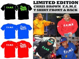 NEW CHRIS BROWN FAME F.A.M.E TOP T SHIRT ALL SIZES