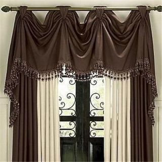 New  Chris Madden Victory Valance Mystique BROWN 144x20L Free 