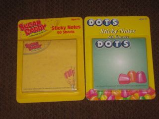 Candy List Pad Dots Dubble Bubble Tootsie Roll and pops ( Sold 