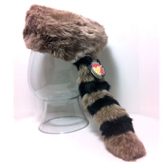  Walt Disney Raccoon Hat Kids Finn Fur Costume Russian Winter LG/XLG