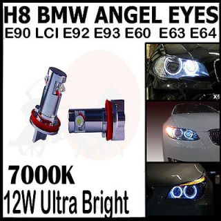 BMW 7000K H8 ANGEL EYE LED MARKERS E90 LCI E92 E93 E60 E61 E63 E64 M3 
