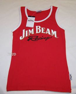 Jim Beam Racing DJR Ladies Red Singlet Top Size 18 New