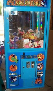 Plush Crane ARCADE Claw Machine toy vending Coast to Coast Dog Patrol 