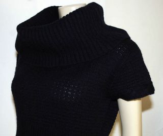 Gant Navy Cashmere Mix Cowl Neck Mini Sweater Dress   NEW   M   L 