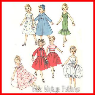   Doll Clothes Pattern ~ Miss Revlon, Sweet Sue, Cissy, Toni, Dollikin