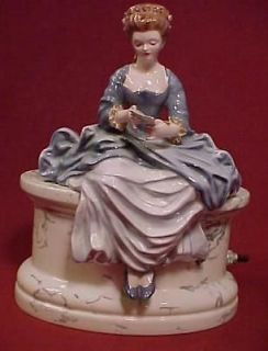 1940s Florence Ceramics Pasadena California GODE Lady Figurine TV 