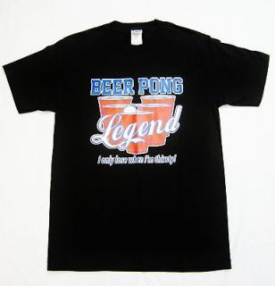 Mens graphic funny T Shirt /Beer Pong Legend/ S M L XL