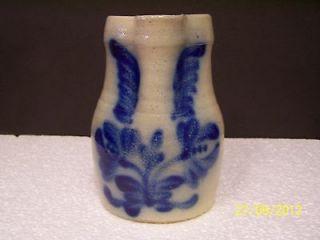 blue stoneware pitcher in China & Dinnerware
