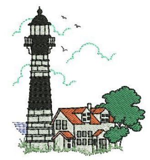 Majestic Lighthouses Machine Embroidery Designs 4x4 cd