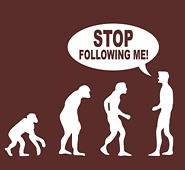 STOP FOLLOWING ME FUNNY T SHIRT EVOLUTION GEEK NERD COOL TEE