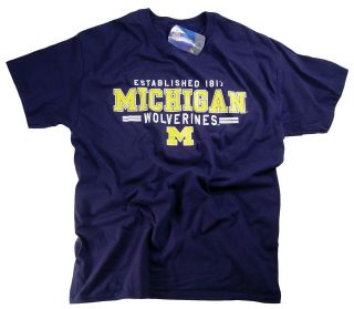 University of Michigan T Shirt Wolverines College Football Jersey NCAA
