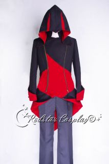 Assassins Creed III 3 Conner Kenway Casual Cosplay Costume Black Red 