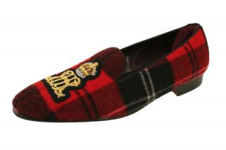 Ralph Lauren Purple Label Colton Wool Crest Slippers Shoes New $650