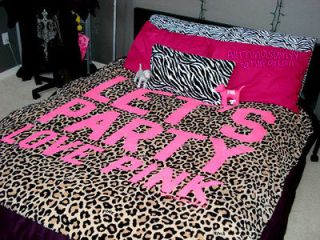 NWT Victorias Secret PINK Stadium Blanket Leopard Cheetah