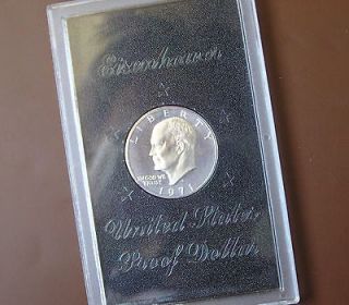 US Silver One Dollar Coin 1971 S   Eisenhower Dollar