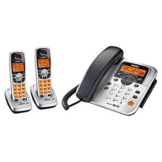   DECT 6 CORDED CORDLESS WIRELESS PHONE TELEPHONE 2 HANDSETS DECT1588 2