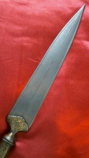 Authentic Antique Qajar Indo Persian Lance Head   Spear no sword