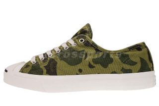 Converse Jack Purcell JP LTT OX Olive Green Camo Mens Casual Shoes 