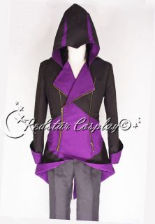 Assassins Creed III 3 Conner Kenway Casual Cosplay Costume Purple 