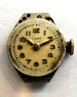 Vintage Cort 17J Unadjusted Windup Wrist Watch Movement *11