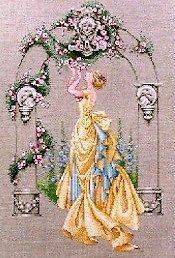   MD3 THE ROSE OF SHARON Counted Cross Stitch Pattern by NORA CORBETT