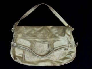 FOLEY & CORINNA Mid City METALLIC GOLD Leather Tote Bag Handbag