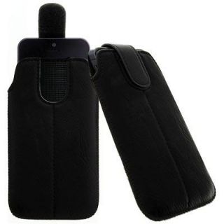 BLACK SECURED POUCH CASE COVER WALLET HOLSTER fOr Samsung Convoy 2
